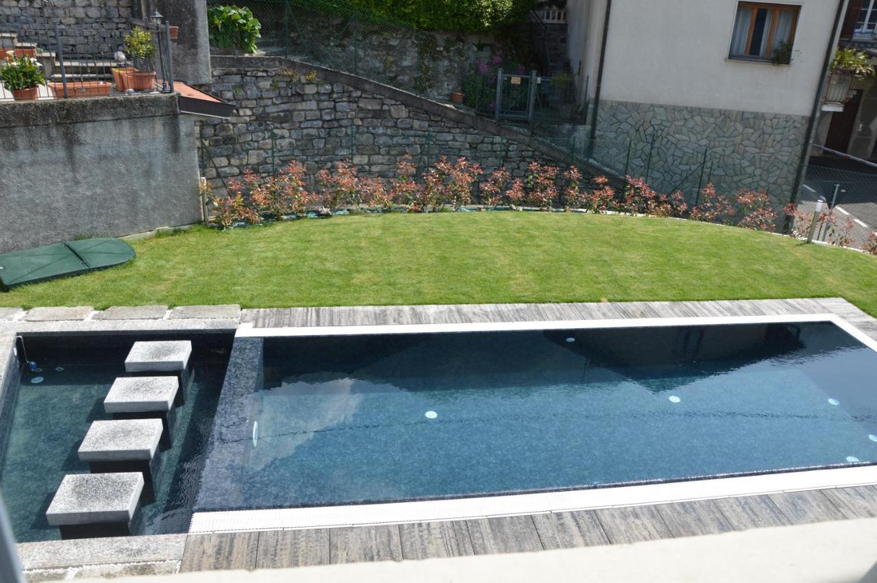 Lescen White Residence - Swimming Pool Lezzeno Luaran gambar