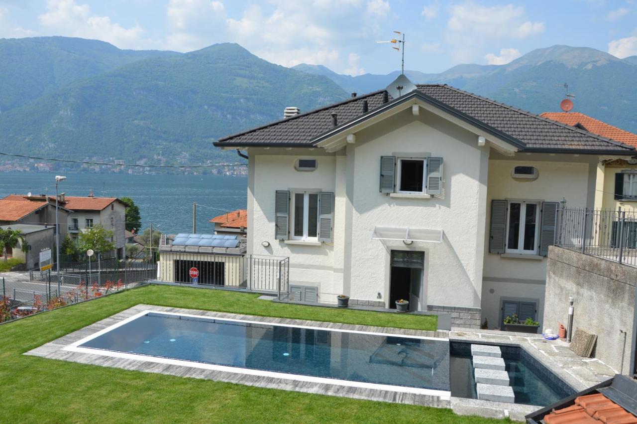 Lescen White Residence - Swimming Pool Lezzeno Luaran gambar
